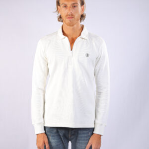 Half Zip Sweatshirt White