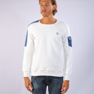 Functional Pocket Crewneck White