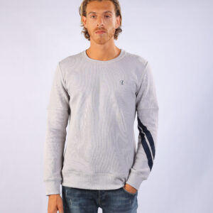 Striped Sleeve Sweatshirt Grey