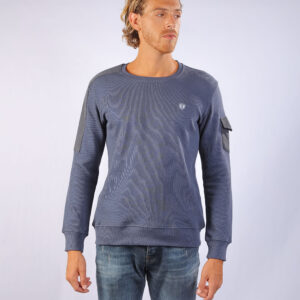 Functional Pocket Crewneck Grey Anthracite