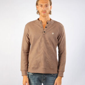 Buttoned Placket Brown