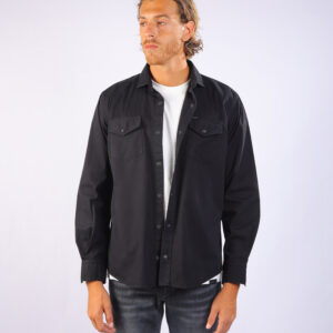 Over-shirt with front Pockets Black
