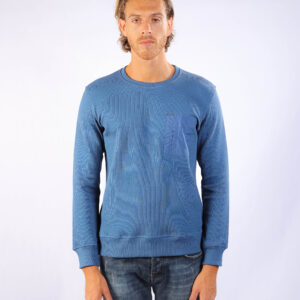 Patch Pocket Crewneck Royal Blue