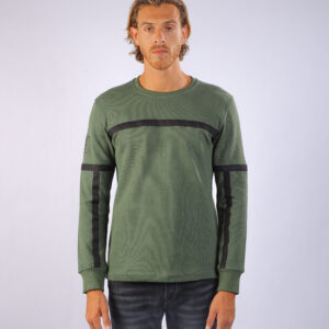 Linear SweatShirt Olive Green