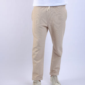 Tapered fit trousers beige