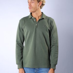 V-Polo Long Sleeves Olive