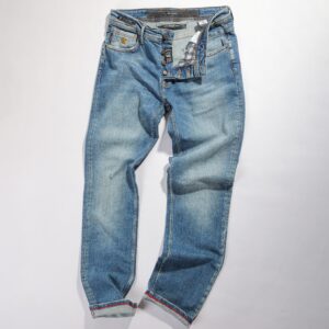 Regular Fit Denim Jeans - Stone Wash Bleu
