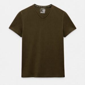 BASIC TEE V-NECK OLIVE GREEN