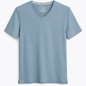 BASIC TEE V-NECK PASTEL BLEU