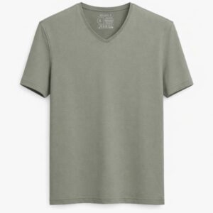 BASIC TEE V-NECK LIGHT GREY
