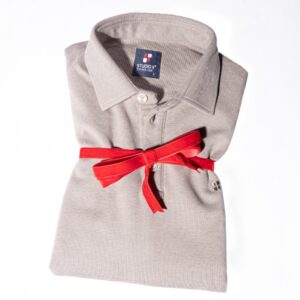 Buttoned Polo Long Sleeves Grey