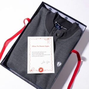 Buttoned Placket Dark Grey