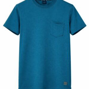POCKET T-SHIRT TEAL BLEU