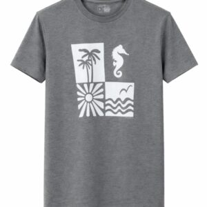 Summer by the Sea T-Shirt Grey Melange