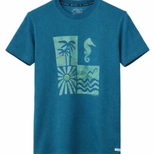 Summer by the Sea T-Shirt Teal Bleu