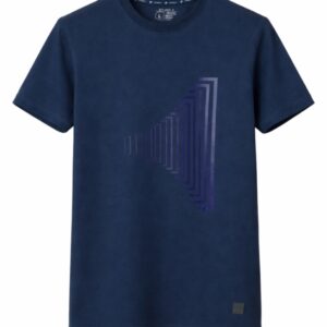 Pyramid T-Shirt Navy Bleu