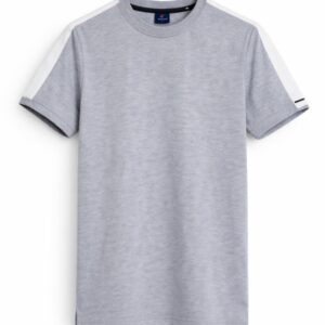 Structured Grey Mélange T-Shirt