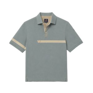 Signature Stripe Polo Collection - Military Green & Sand Beige