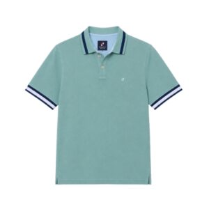 Line Polo – Mint Green & Navy Blue
