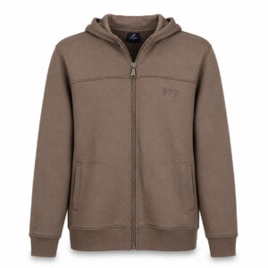 Studio X Full-Zip Hooded Jacket - Taupe