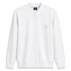 Studio X Zip-Up Bomber Jacket - White