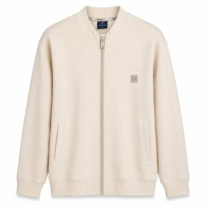 Studio X Zip-Up Bomber Jacket - Cream