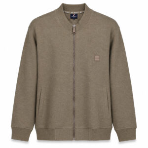 Studio X Zip-Up Bomber Jacket - Taupe
