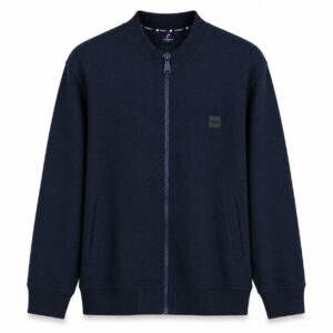 Studio X Zip-Up Bomber Jacket - Navy