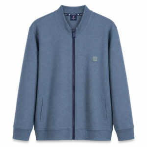 Studio X Zip-Up Bomber Jacket - Slate Blue