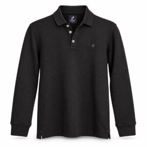 Studio X Long-Sleeve Classic Polo - Black