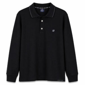 Studio X Long-Sleeve Classic Polo - Black
