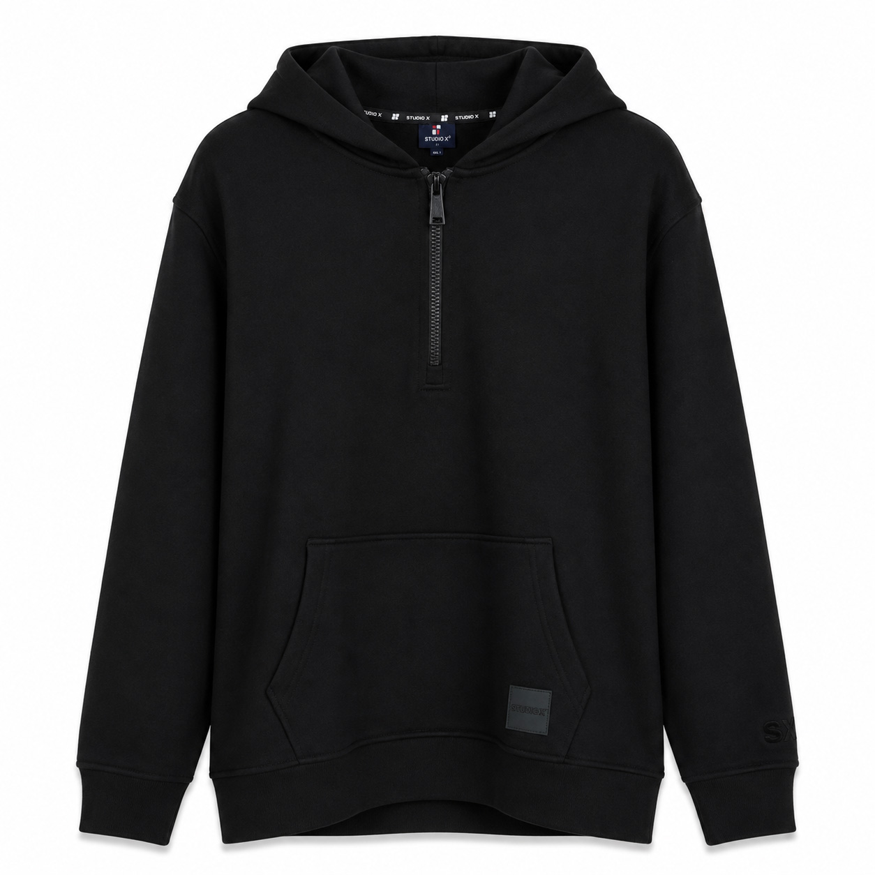 Studio X Half-Zip Hoodie – Black (TL1168)