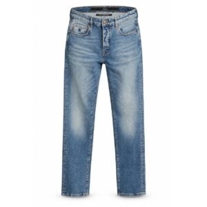 Studio X Regular-Fit Selvedge Jeans - Light Blue Wash