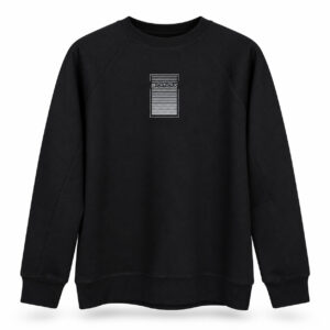 Studio X Raglan Graphic Crewneck Sweatshirt - Black