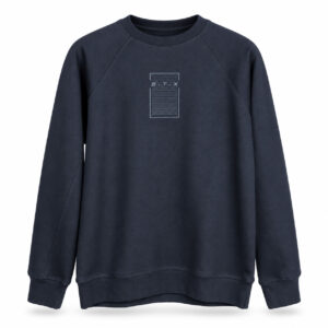 Studio X Raglan Graphic Crewneck Sweatshirt - Charcoal Navy