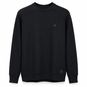 Studio X Minimal Raglan Crewneck Sweatshirt - Black