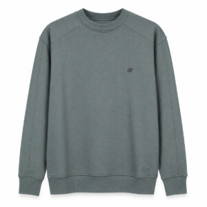Studio X Minimal Raglan Crewneck Sweatshirt - Sage Grey