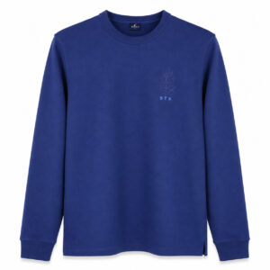 Studio X Botanical Graphic Long-Sleeve Sweatshirt - Royal Blue