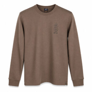 Studio X Botanical Graphic Long-Sleeve Sweatshirt - Taupe