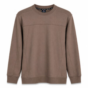 Studio X Panel-Seam Crewneck Sweatshirt - Taupe