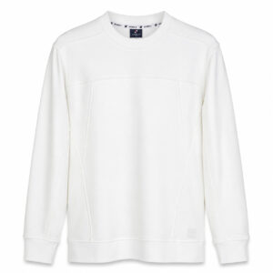 Studio X Panel-Seam Crewneck Sweatshirt - Off White