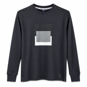 Studio X Geometric Graphic Crewneck Sweatshirt - Charcoal Grey