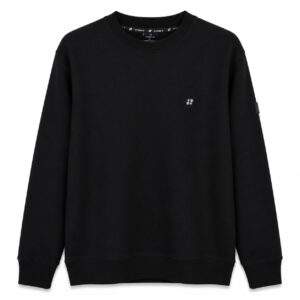 Studio X Geometric Back-Print Crewneck Sweatshirt - Black