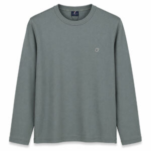 Studio X Minimal Long-Sleeve Sweatshirt - Sage Grey