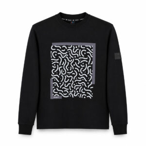 Studio X Abstract Graphic Crewneck Sweatshirt - Black