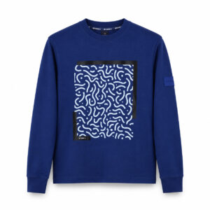 Studio X Abstract Graphic Crewneck Sweatshirt - Royal Blue