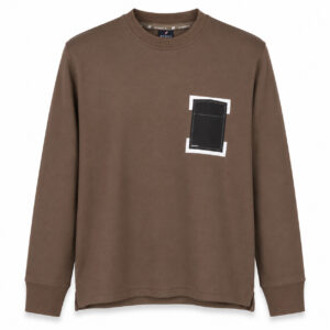 Studio X Framed Graphic Crewneck Sweatshirt - Mocha Brown