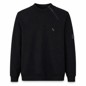 Studio X Asymmetric-Zip Raglan Sweatshirt - Black