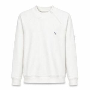 Studio X Asymmetric-Zip Raglan Sweatshirt - Off White