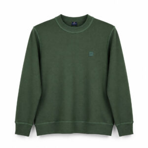Studio X Washed Minimal Crewneck Sweatshirt - Washed Forest Green
